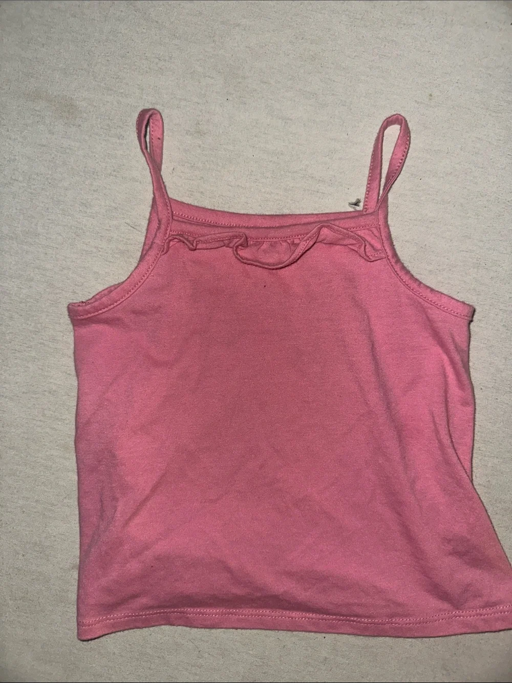 Kids Size 3T Place Girls' Ruffle Trim CC Tank Top